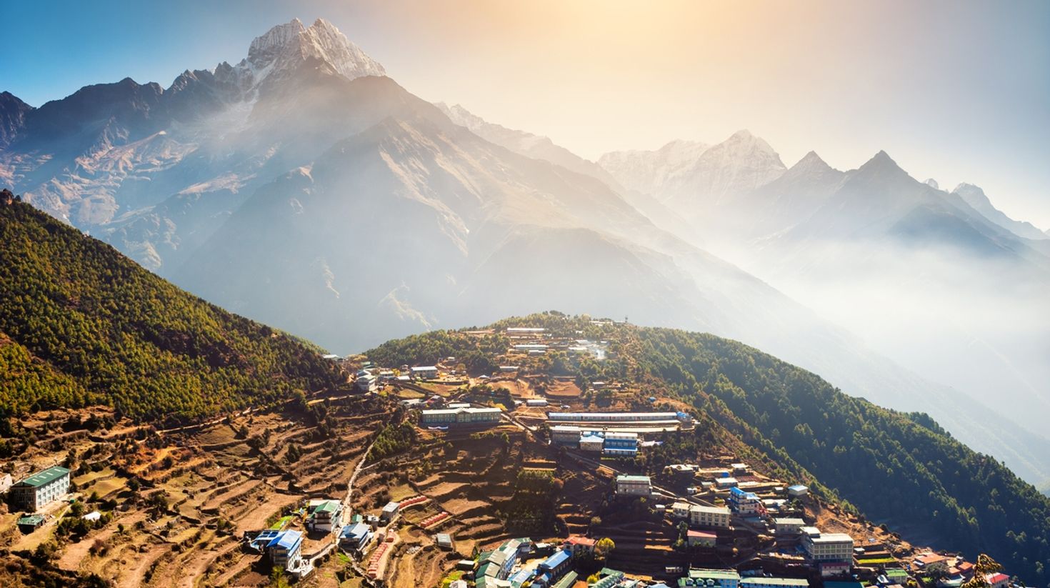 Get this view of Namche Bazaar during Everest Base Camp trek in April.