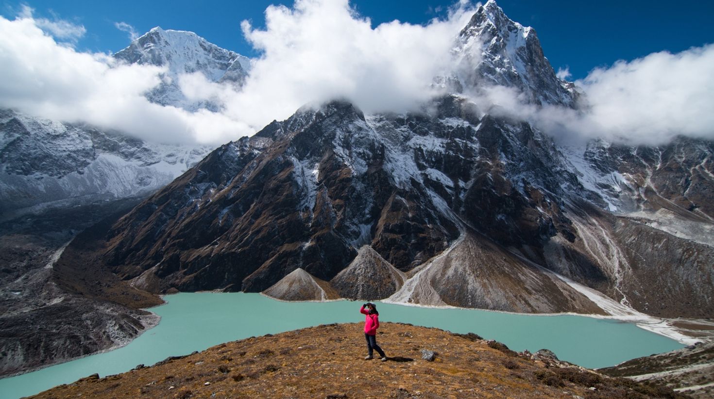 Get this view while trekking from Lobuche in Everest Base Camp trek in May.
