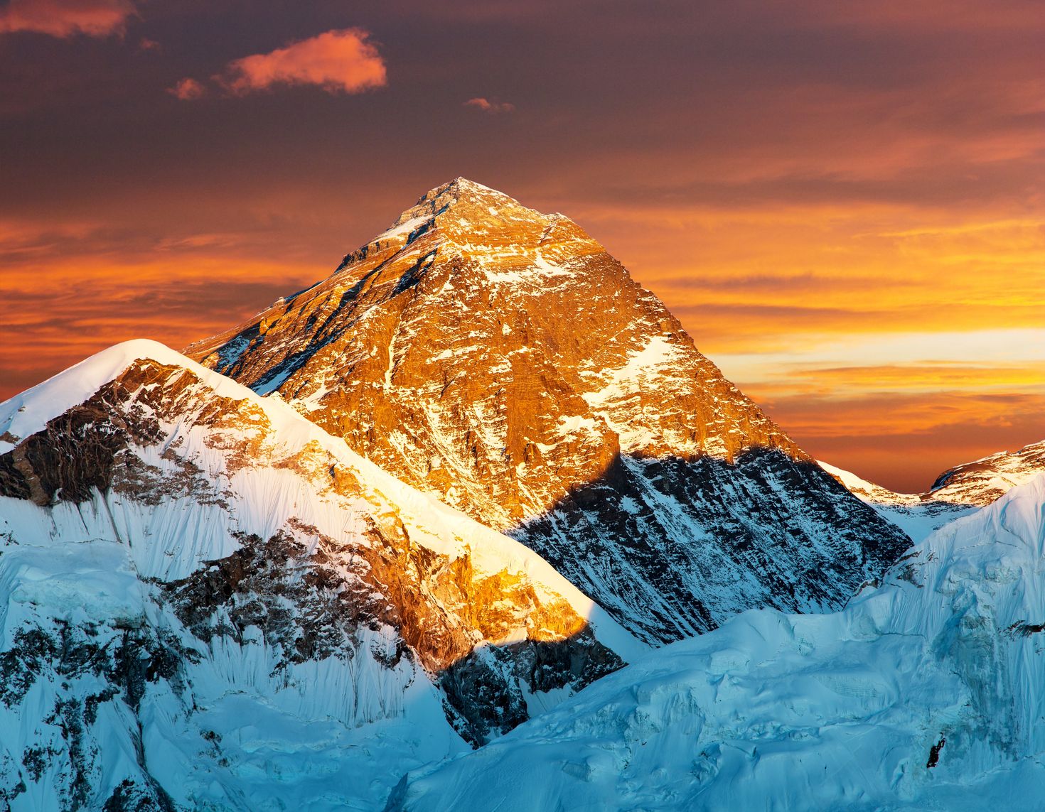 Sunset at Kala Patthar during Everest Base Camp trek in November