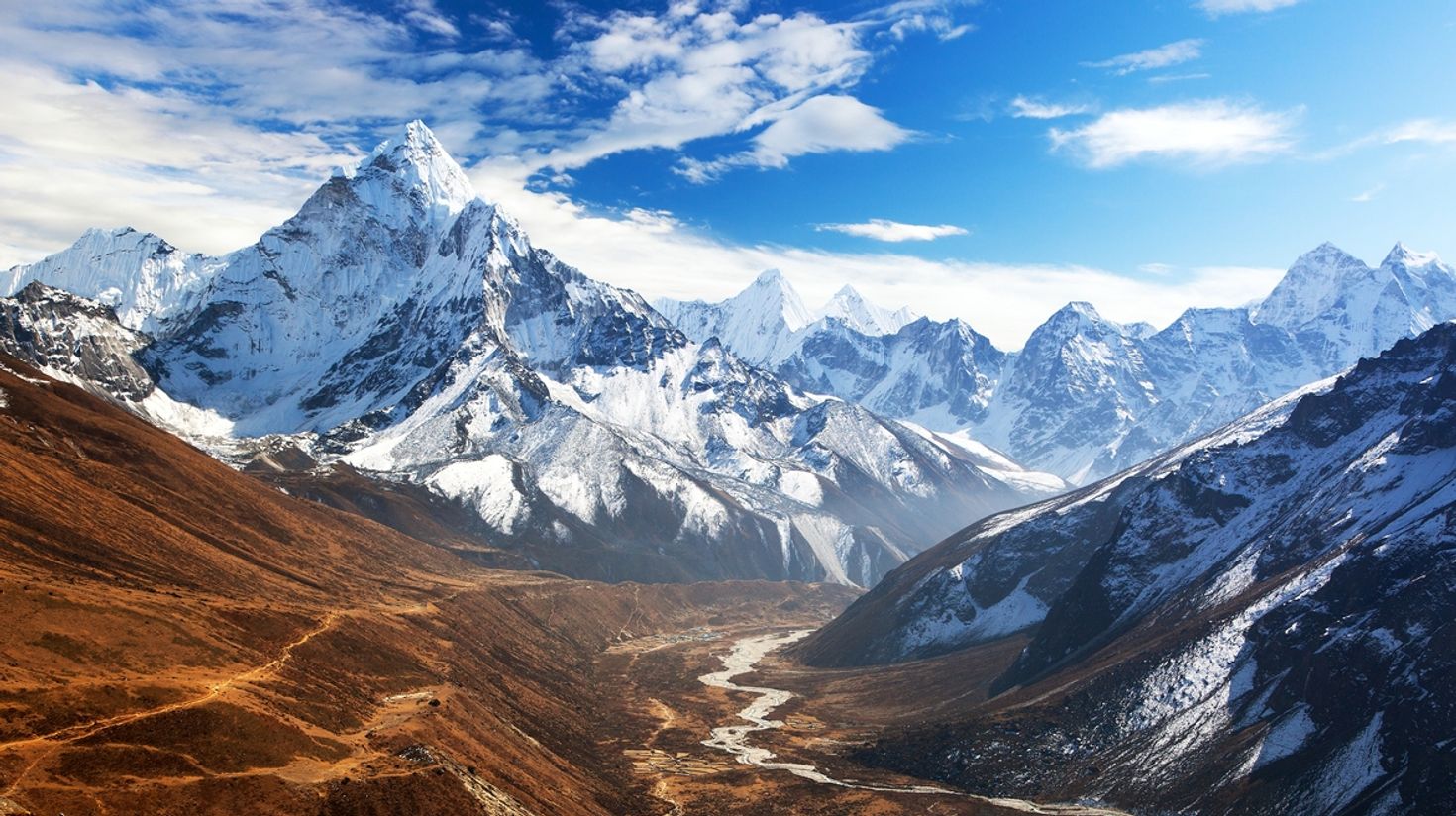 Mount Ama Dablam looks amazing during Everest Base Camp trek in October.