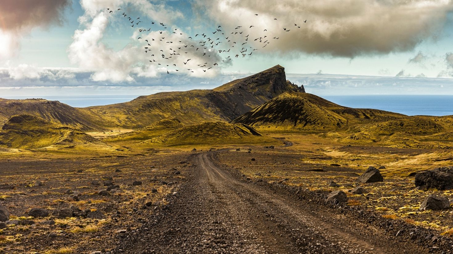 Surreal landscape in Snaefellsnes peninsula