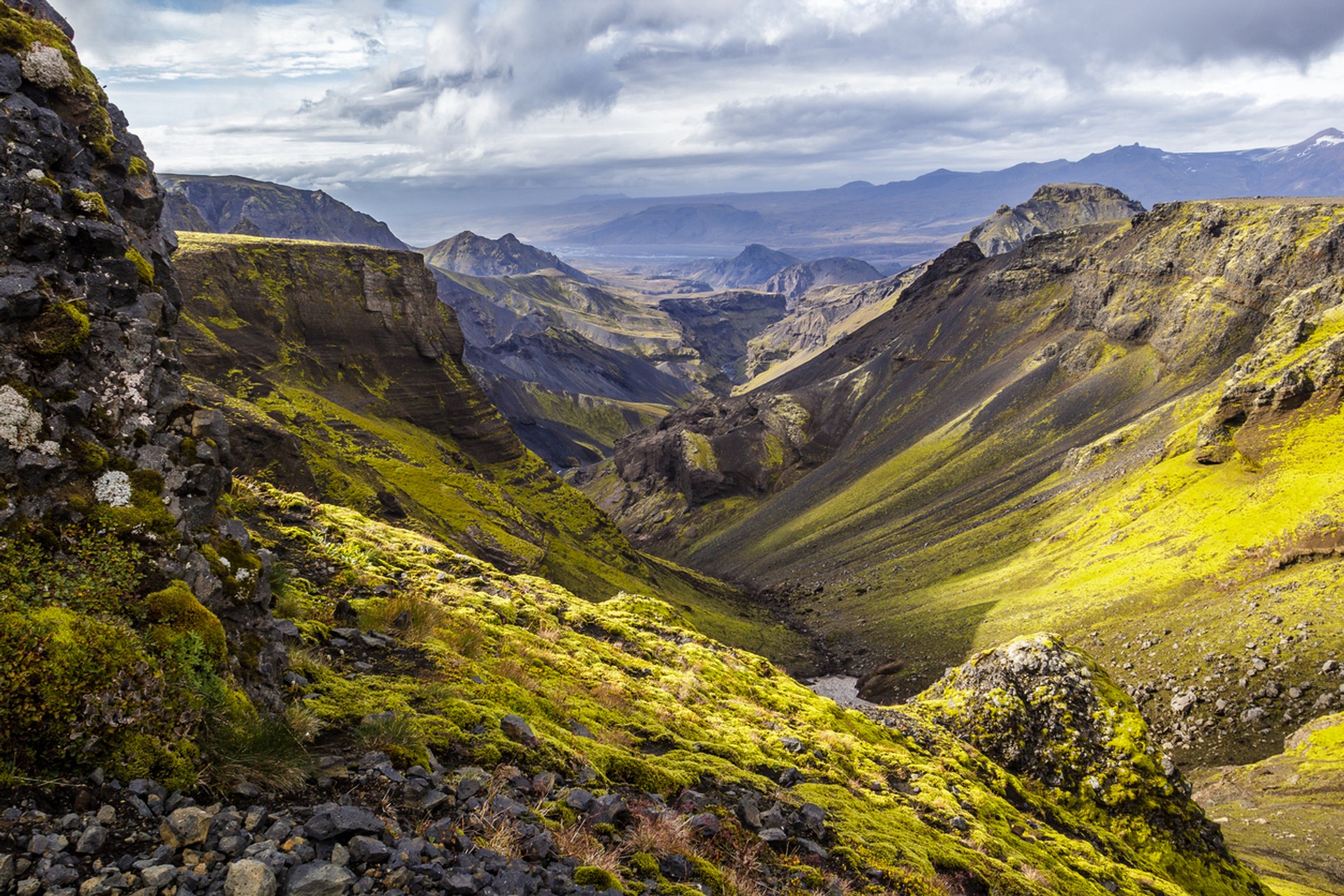 Fimmvorduhals trek is the best known day hike in Iceland