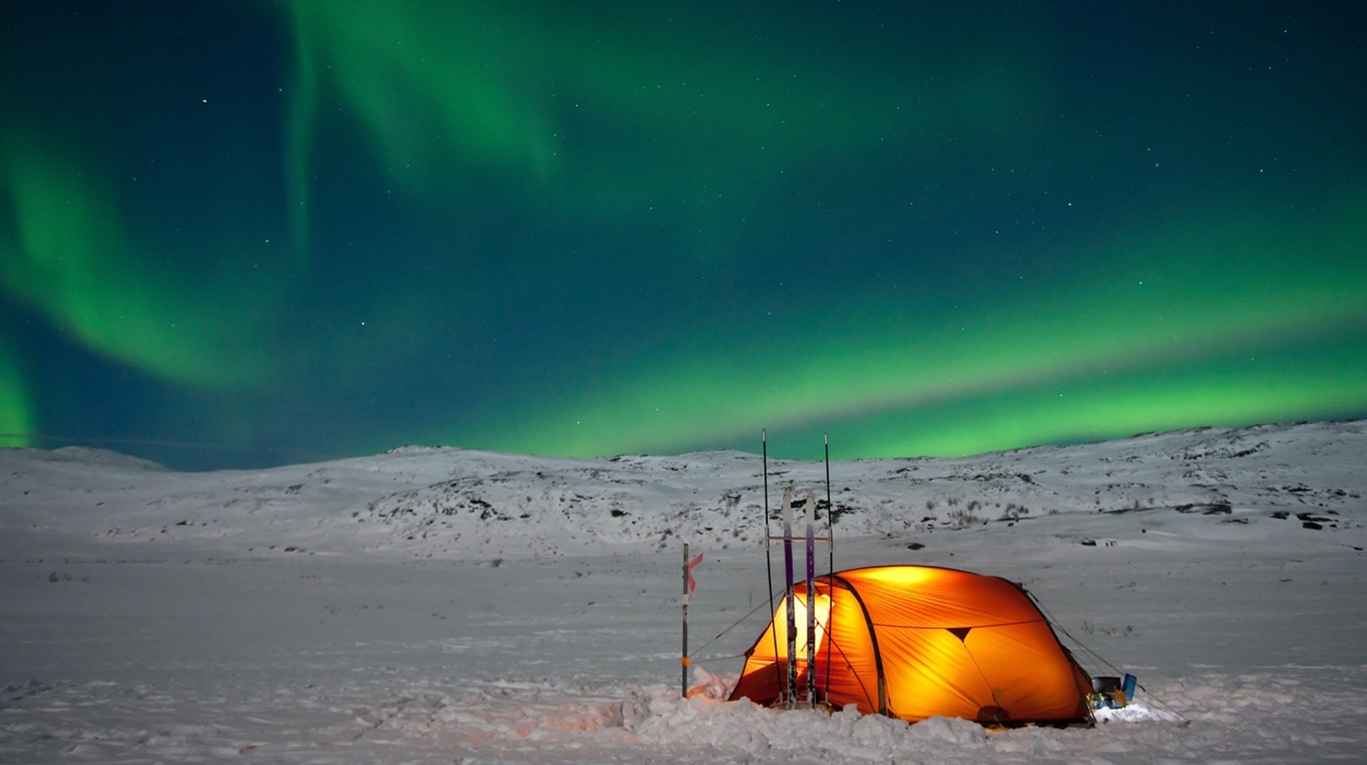 Northern lights from Lapland in Finland in March.