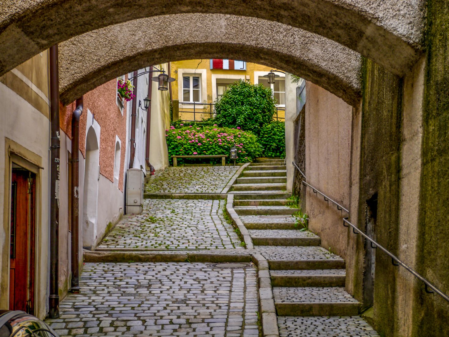 Passau is the ending point of Goldsteig hiking trail