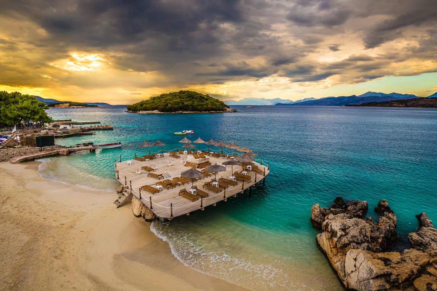 The beautiful beaches of Ksamil