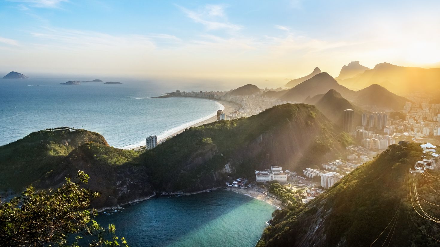 The sun drench city of Rio de Janeiro