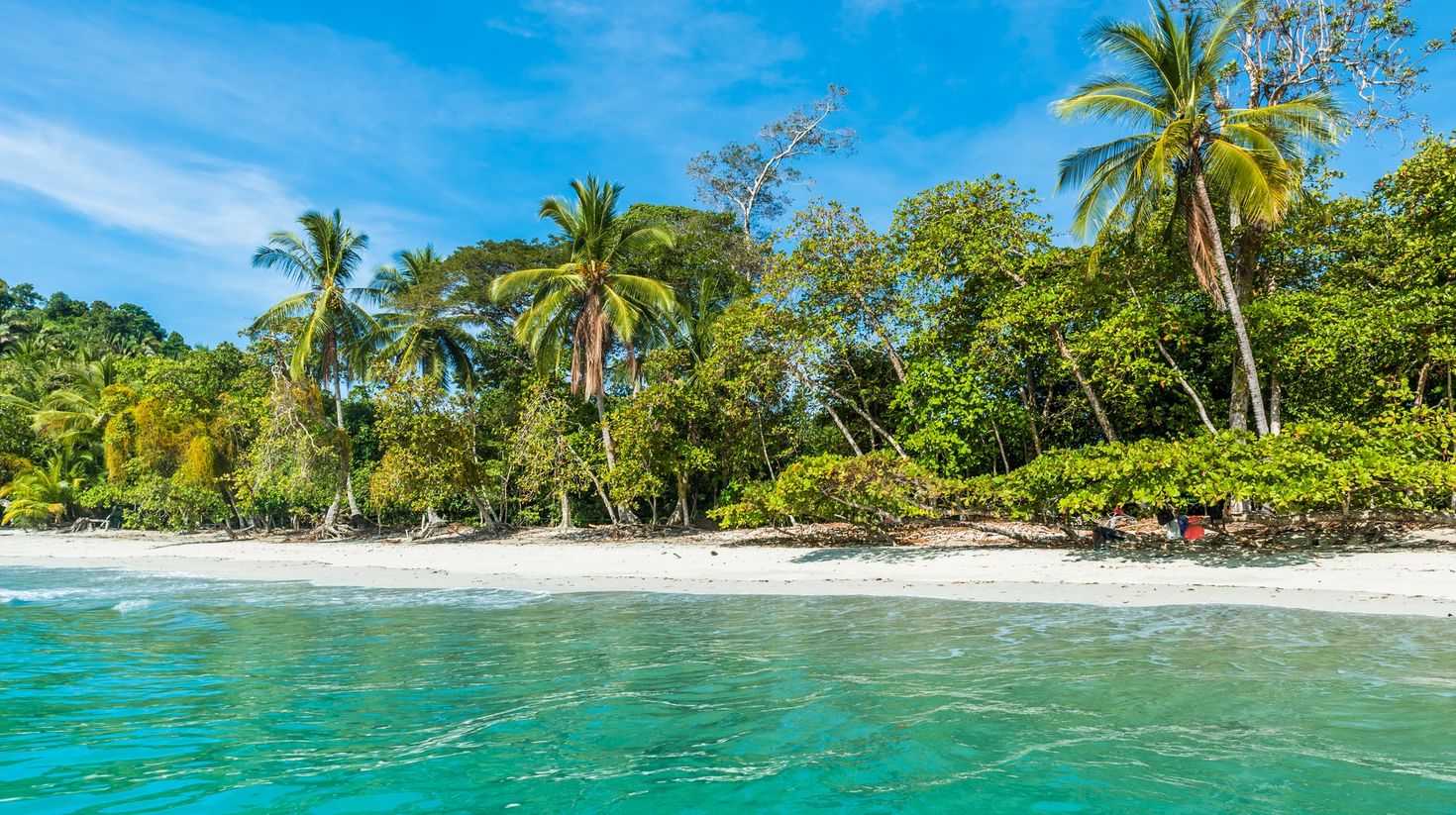A beach in Manuel Antonio National Park in Costa Rica
