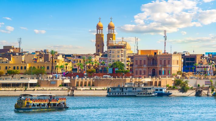 Ships in Aswan, Egypt