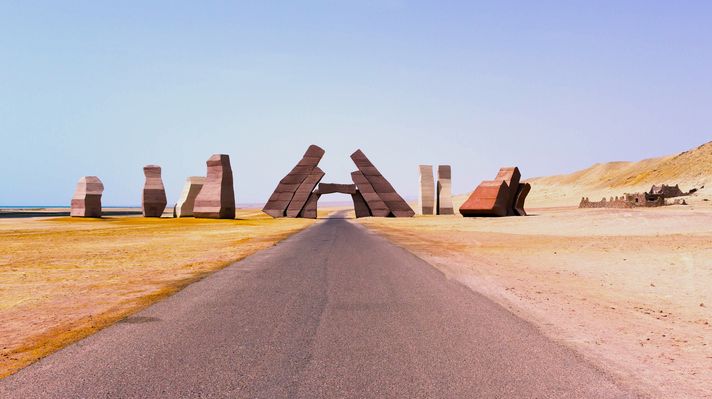 Entrance in the national park Ras Mohammed, Egypt