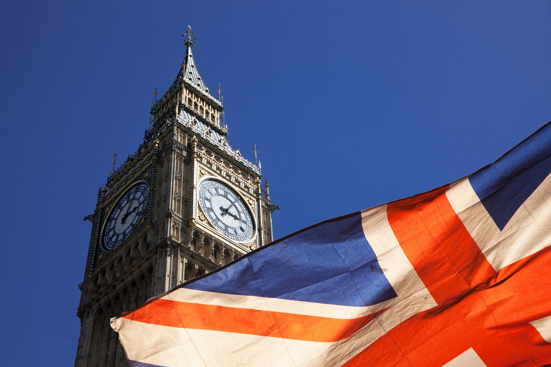 Big Ben and Union Jack