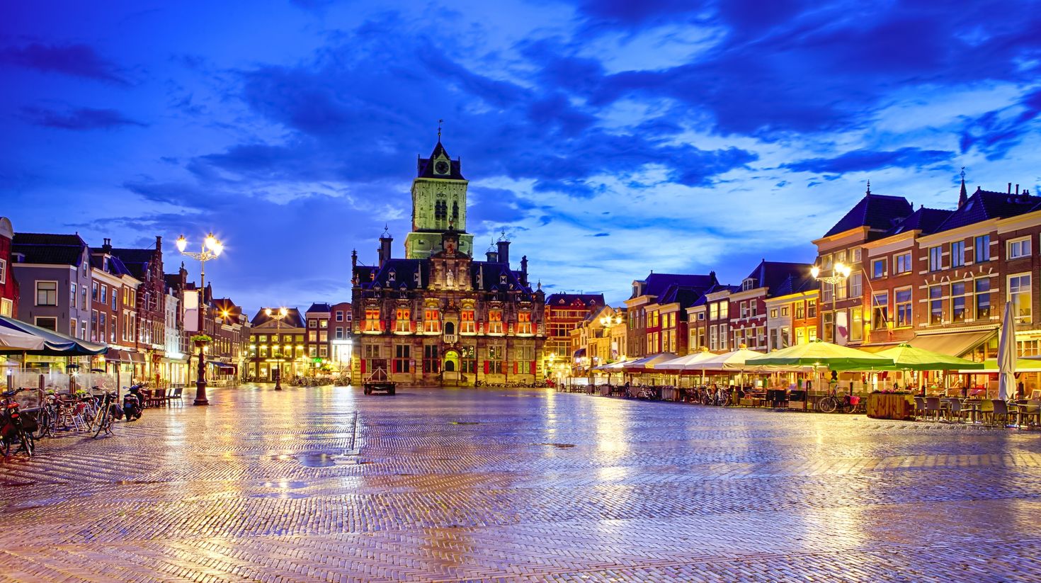 Stadhuis (Known as City Hall) at Local Markt Square (Market Place) in Dutch