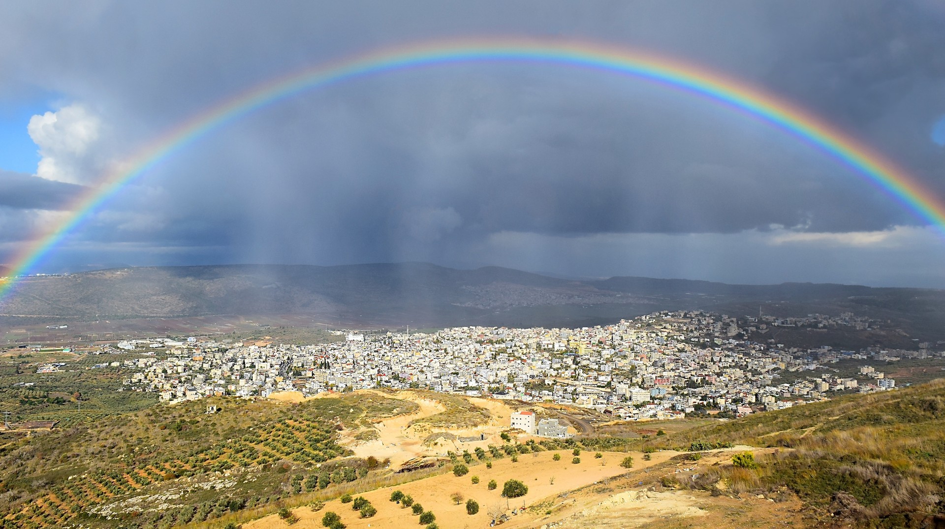 The Arab village Cana of Galilee in Israel