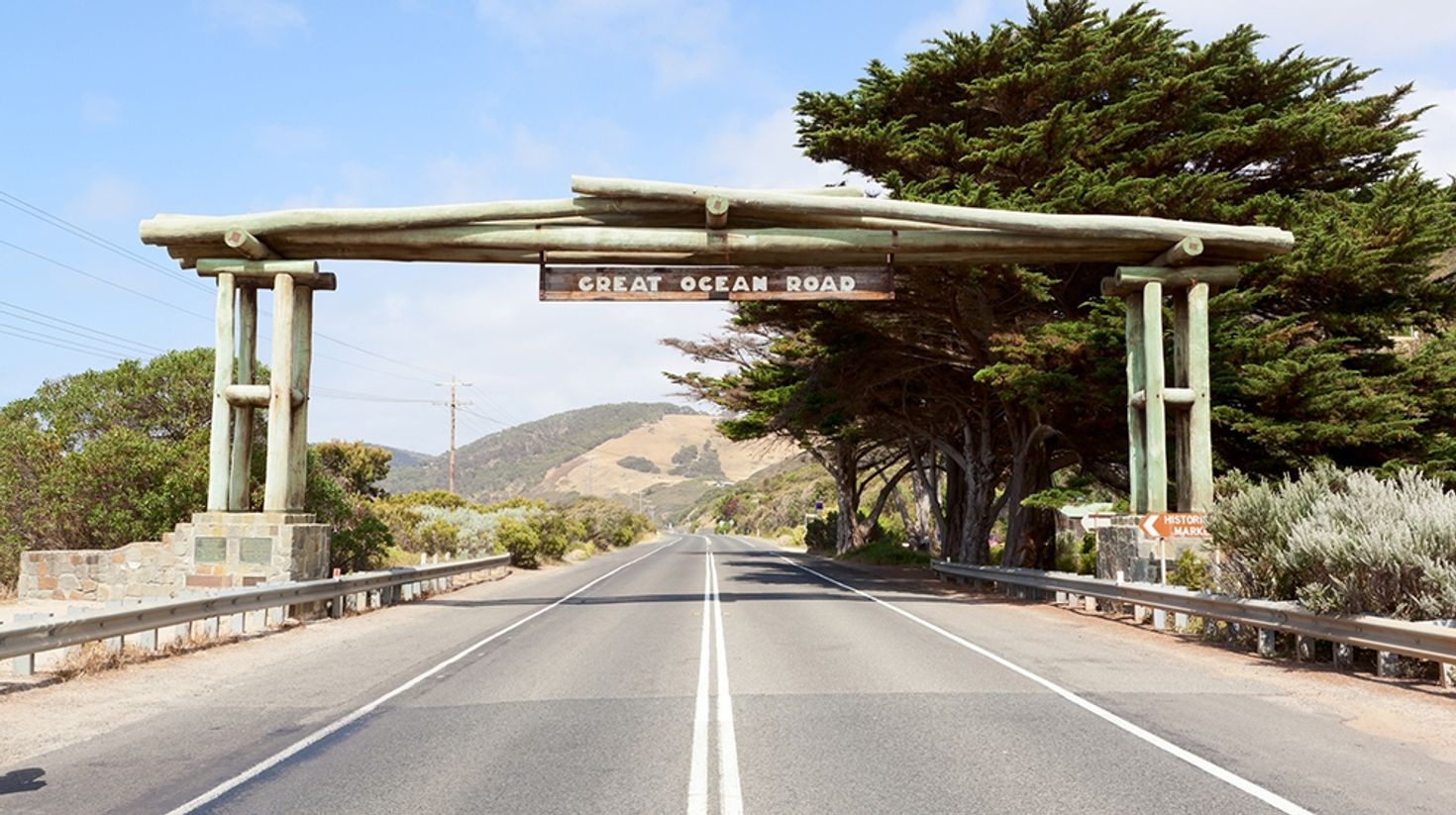 Great Ocean Road sign board