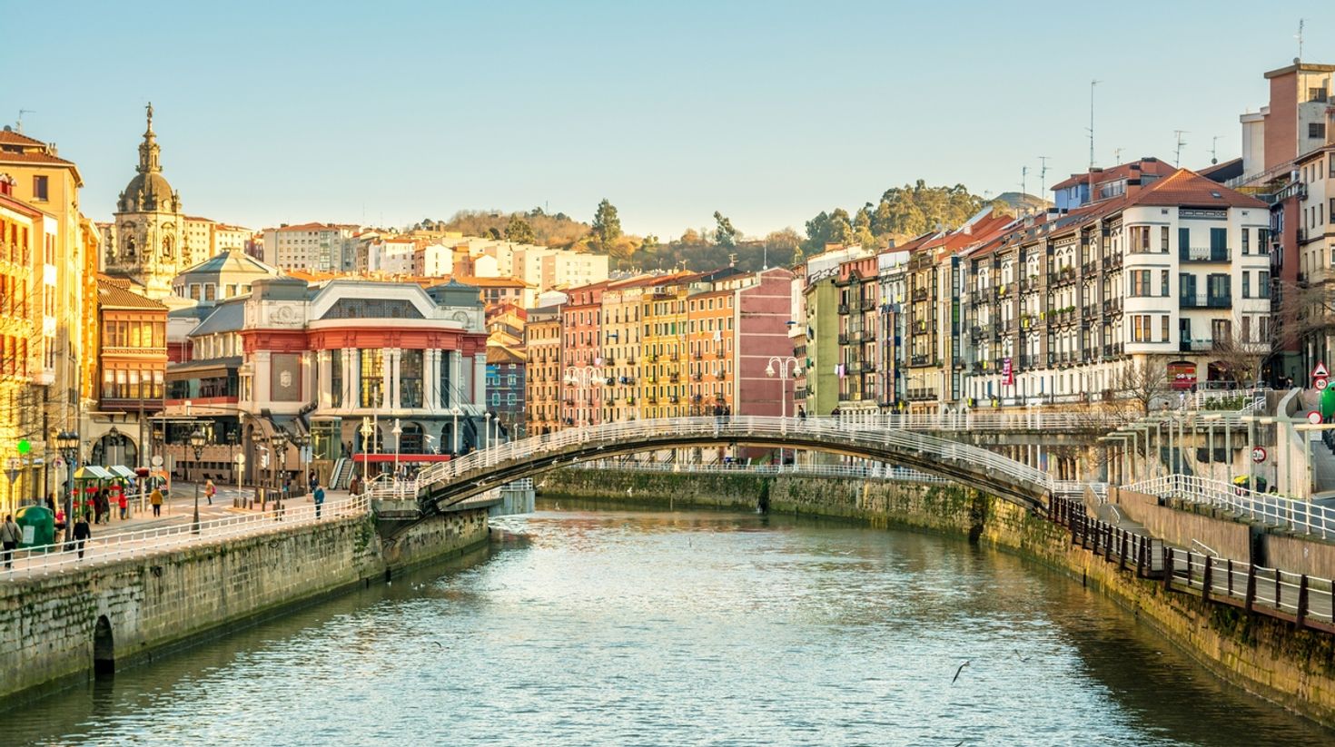 A bridge in Bilbao during the day in Spain