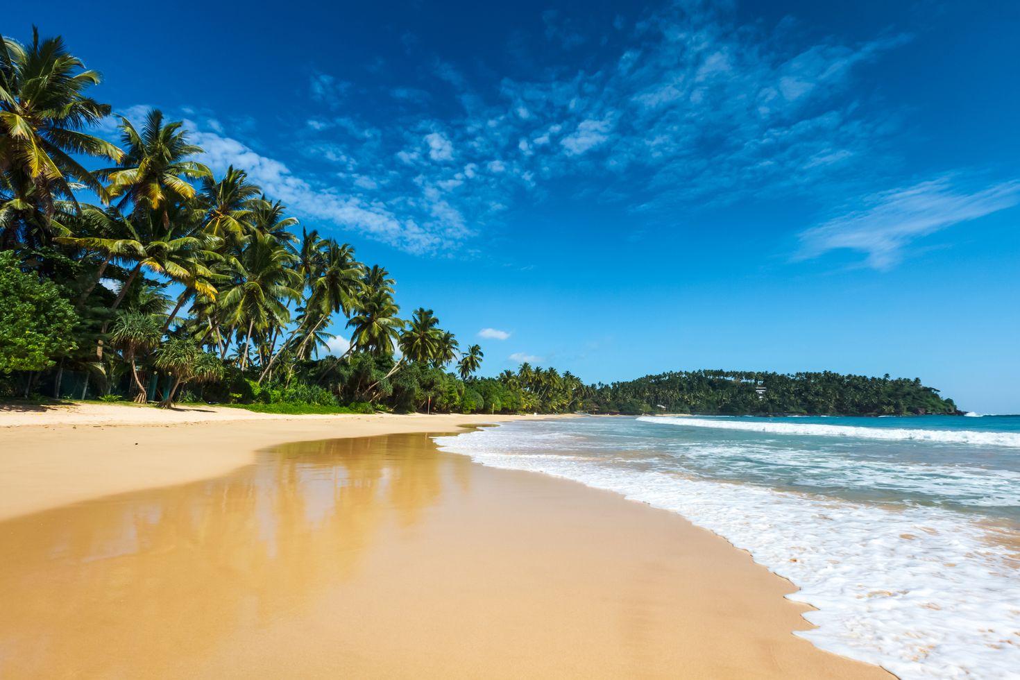 A beach in Sri Lanka is as scenic as they come