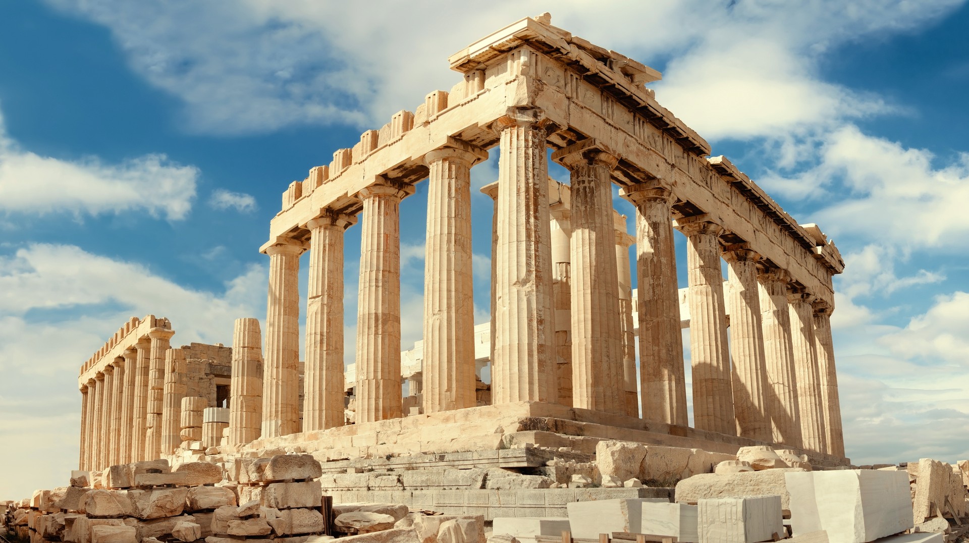 Check out the historic sites in Greece without having to fight the crowds. A view of Parthenon on the Acropolis in Athens during winter in Greece.