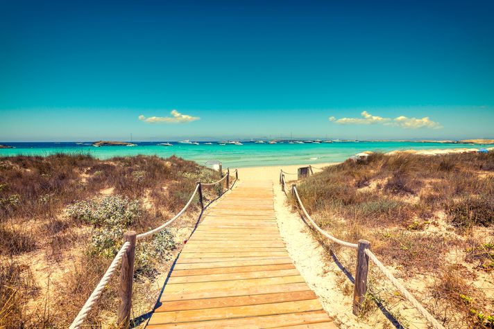 Formentera island in Balearic Islands