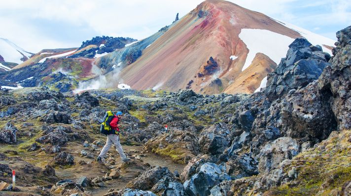 Hiking in Hekla Volcano