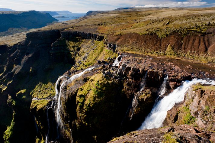 Glymur waterfall in Iceland is perfect for one day hike