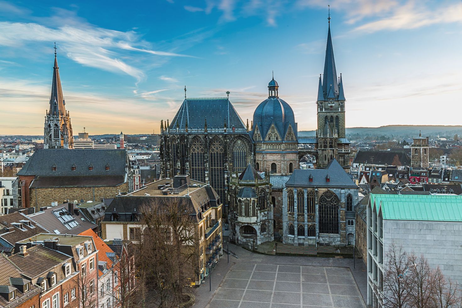 Aachen is where the Eifelsteig hiking trail starts
