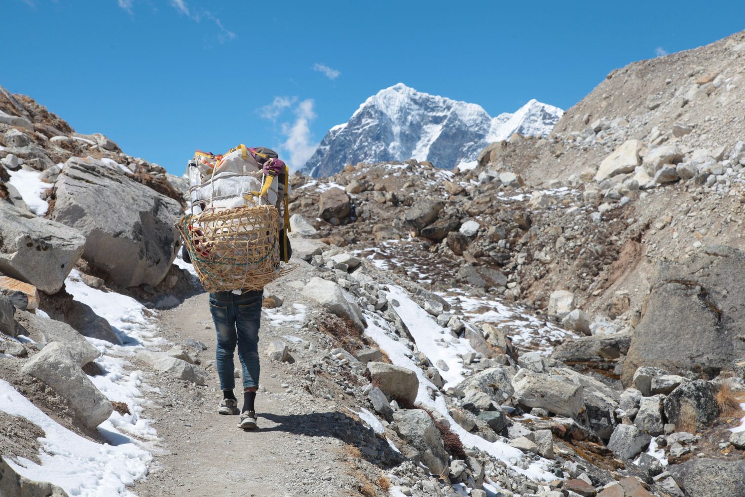 Hire a porter while trekking Everest Base Camp.