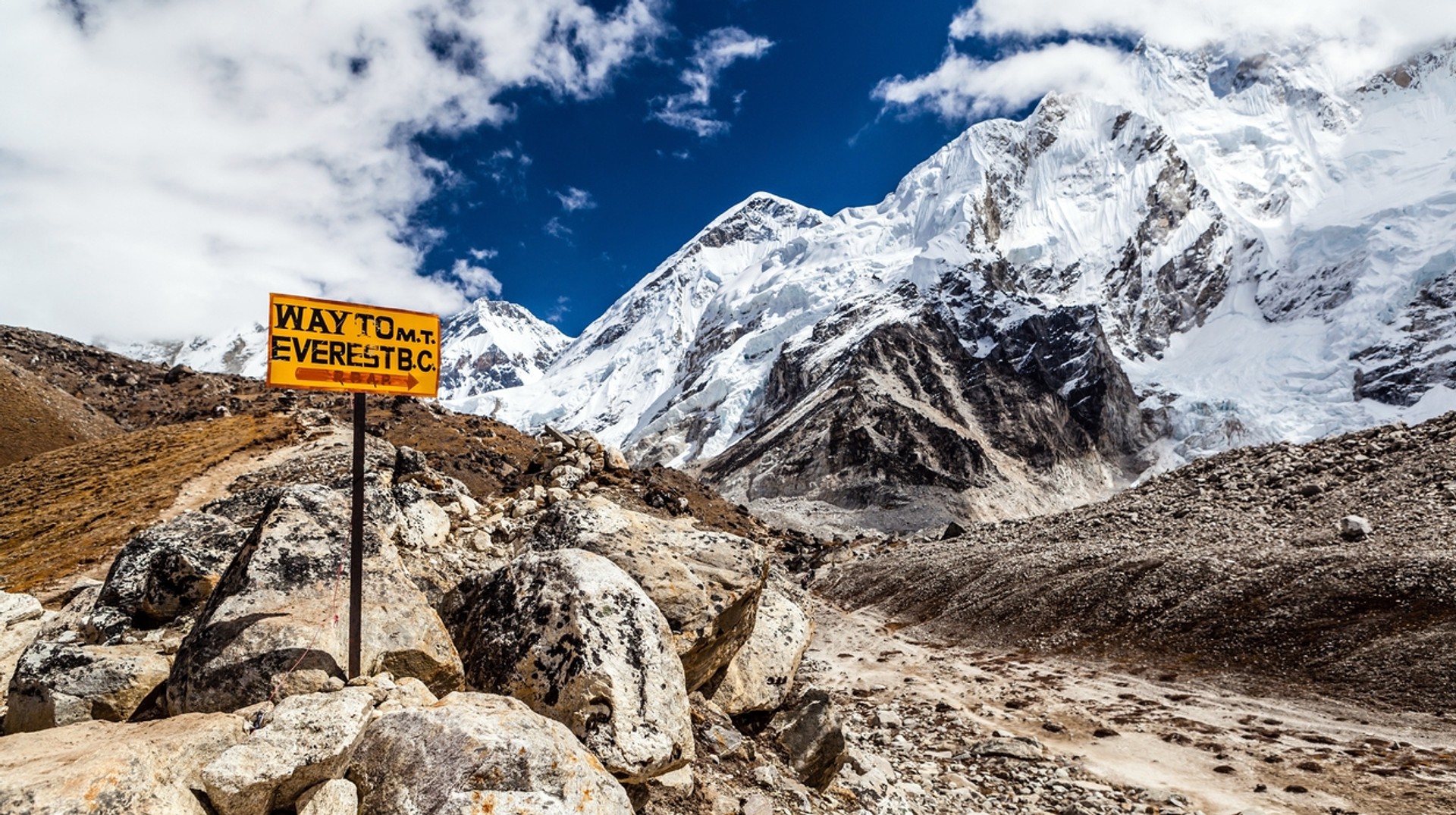 The Everest Base Camp trek is one of the most adventurous activities in Nepal. The rocky landscape can tell you how hard it is to get to Everest Base Camp.