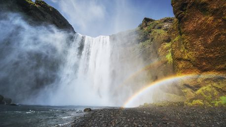 Great waterfall Skogafoss