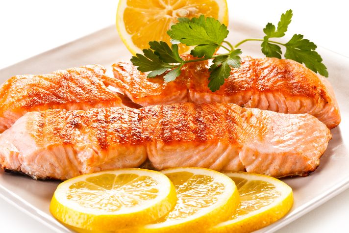 Salmon fish is a Iceland food staple