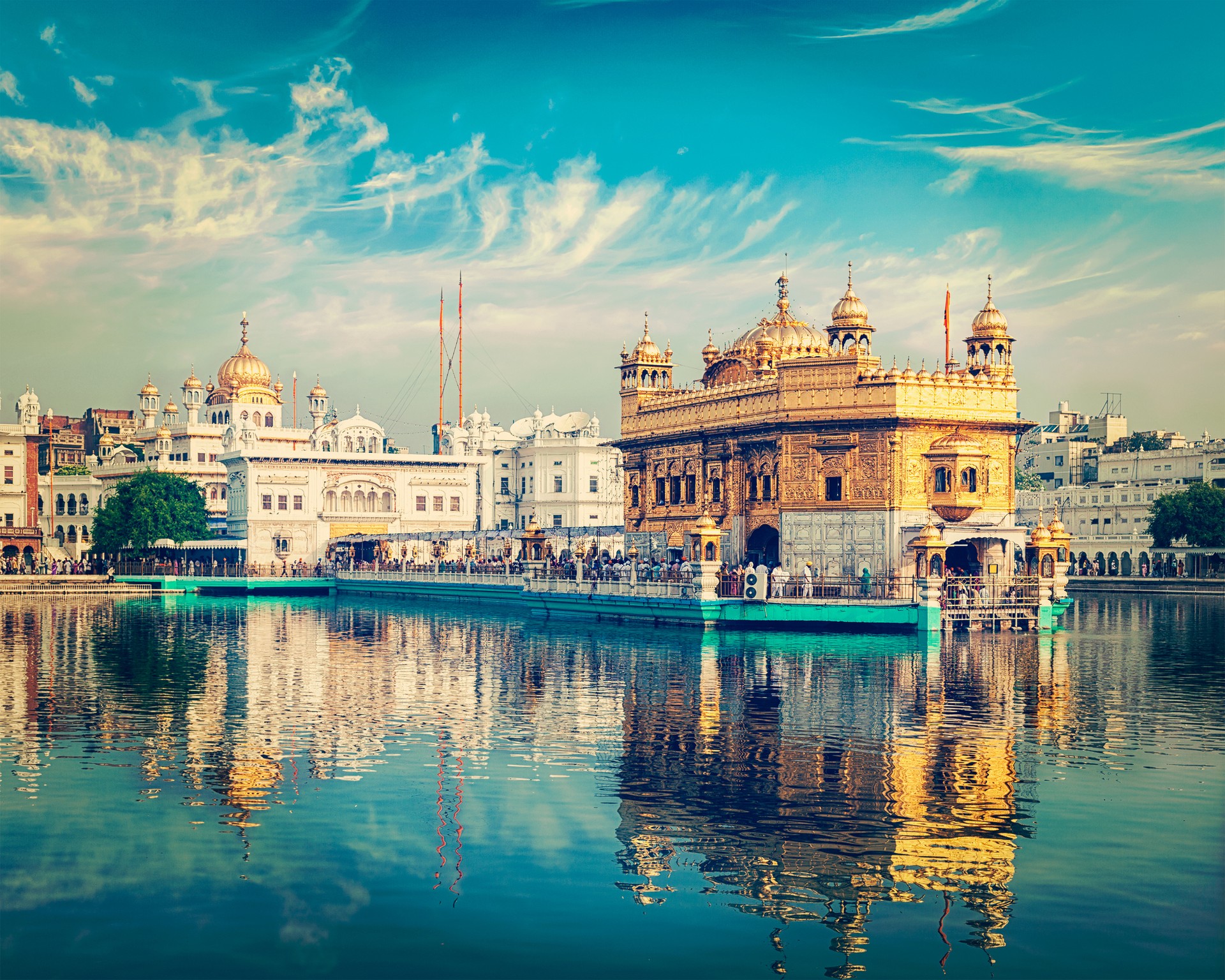 The Golden Temple in Amritsar, one of the popular places to visit in India.