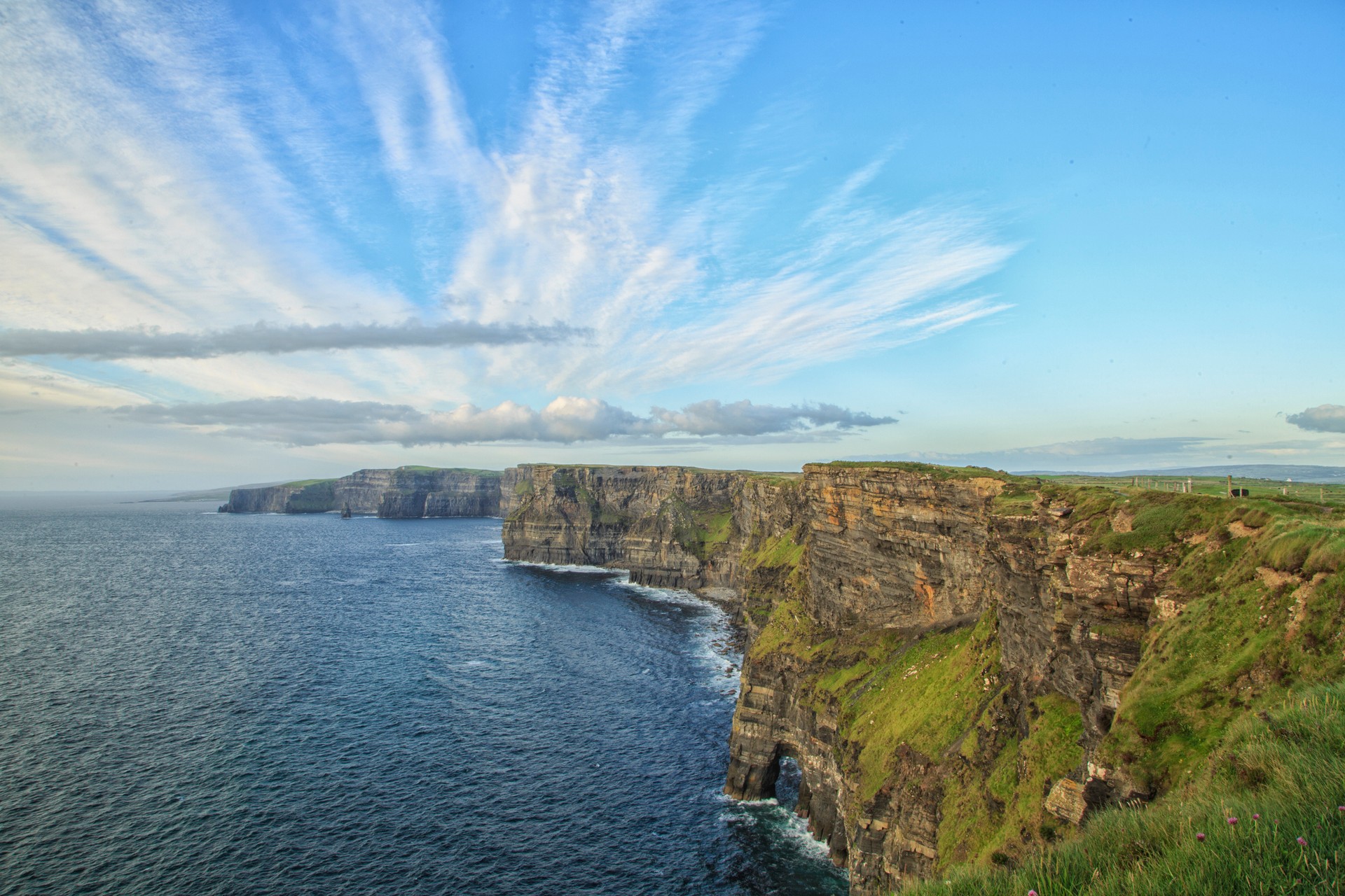 Did you know Cliff of Moher holds many of Ireland's fascinating lore? The view of cliff of Moher, Ireland in July.