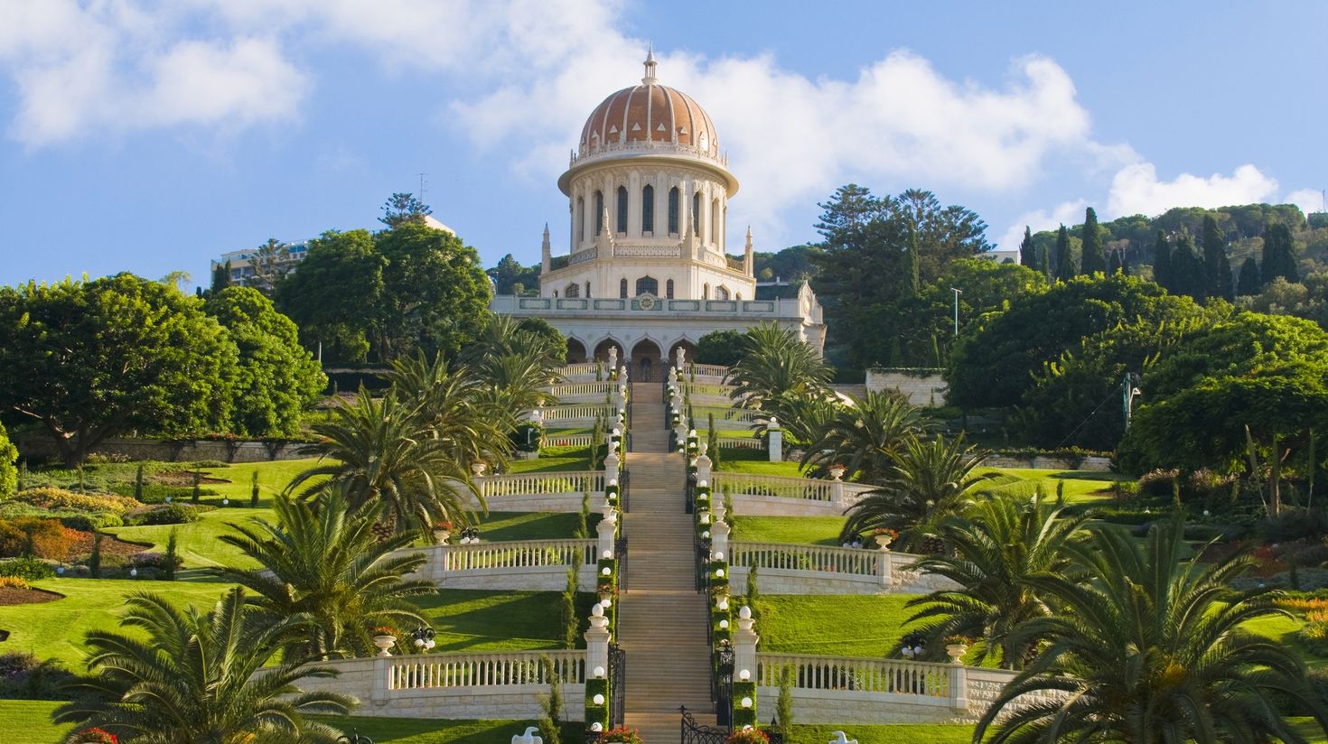 The Bahai garden in Haifa in North Israel.