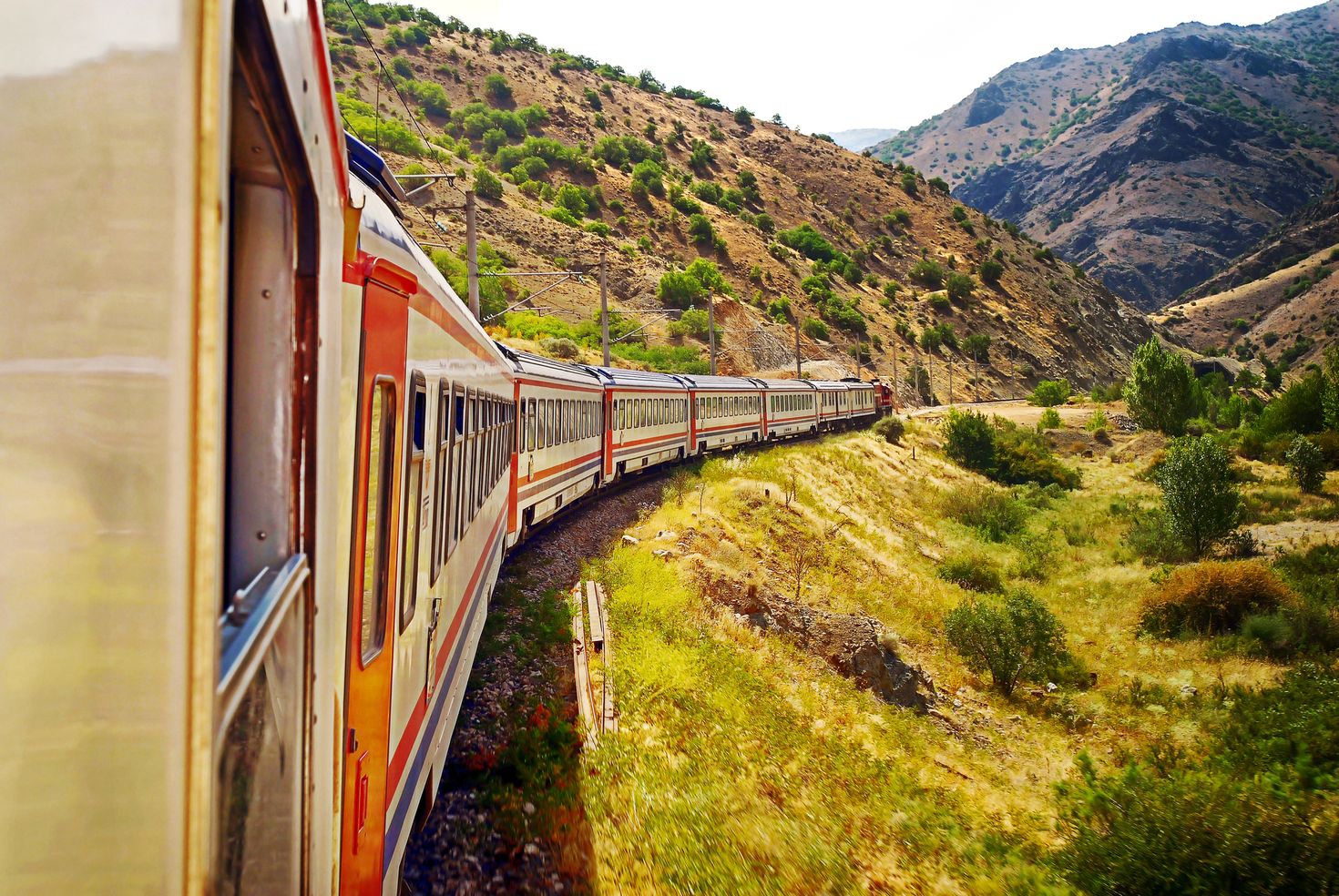 Istanbul to Cappadocia on a train is the scenic option.