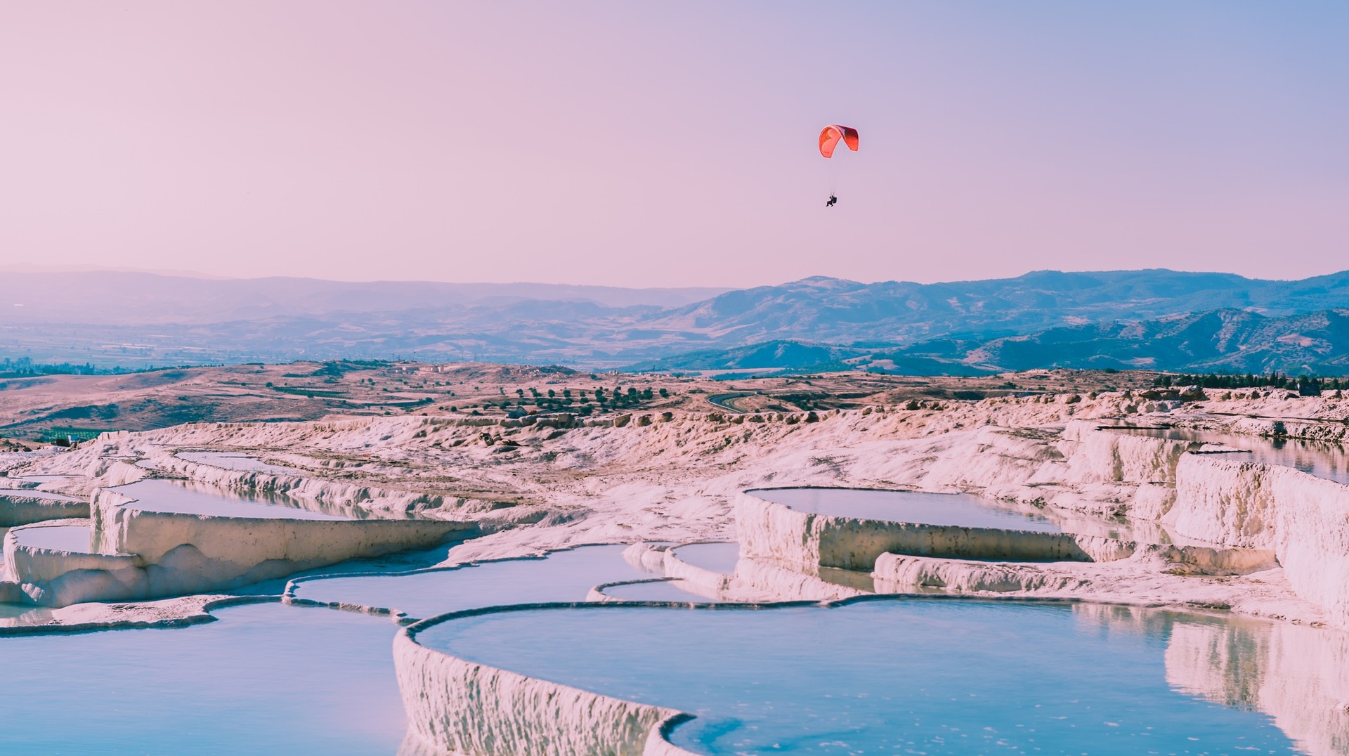 Pamukkale is a tourist destination in southwestern Turkey popular for its thermal spring water. Relax in thermal pools or go paragliding on Istanbul to Pamukkale tours.