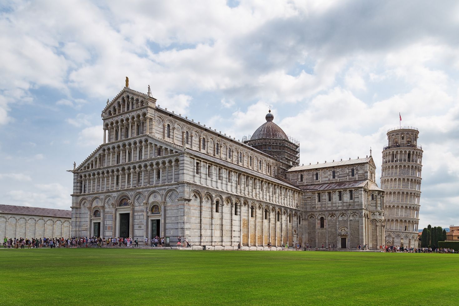 Leaning tower of Pisa is a popular attraction in Italy.