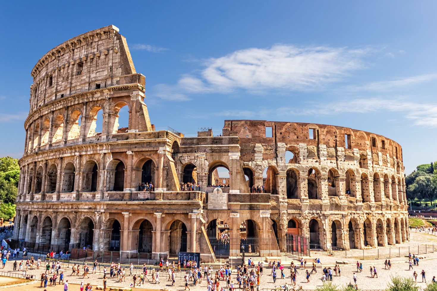 Rome Colosseum in summer, Italy