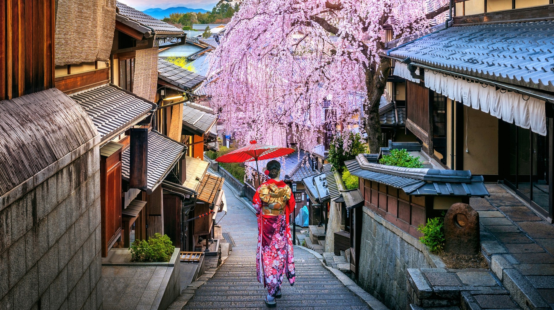 Kyoto is the cultural capital of Japan, a must-visit city if you're spending 10 days in Japan. Encounter a geisha in the traditional narrow streets of Kyoto, Japan during 10 days' stay