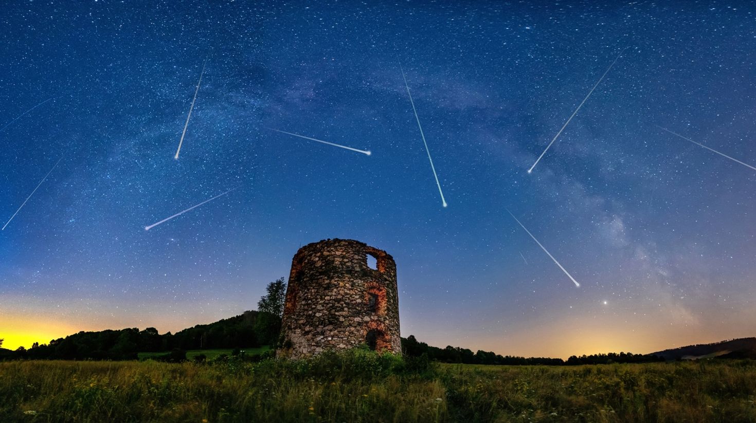 Perseid Meteor Shower in Jordan in August