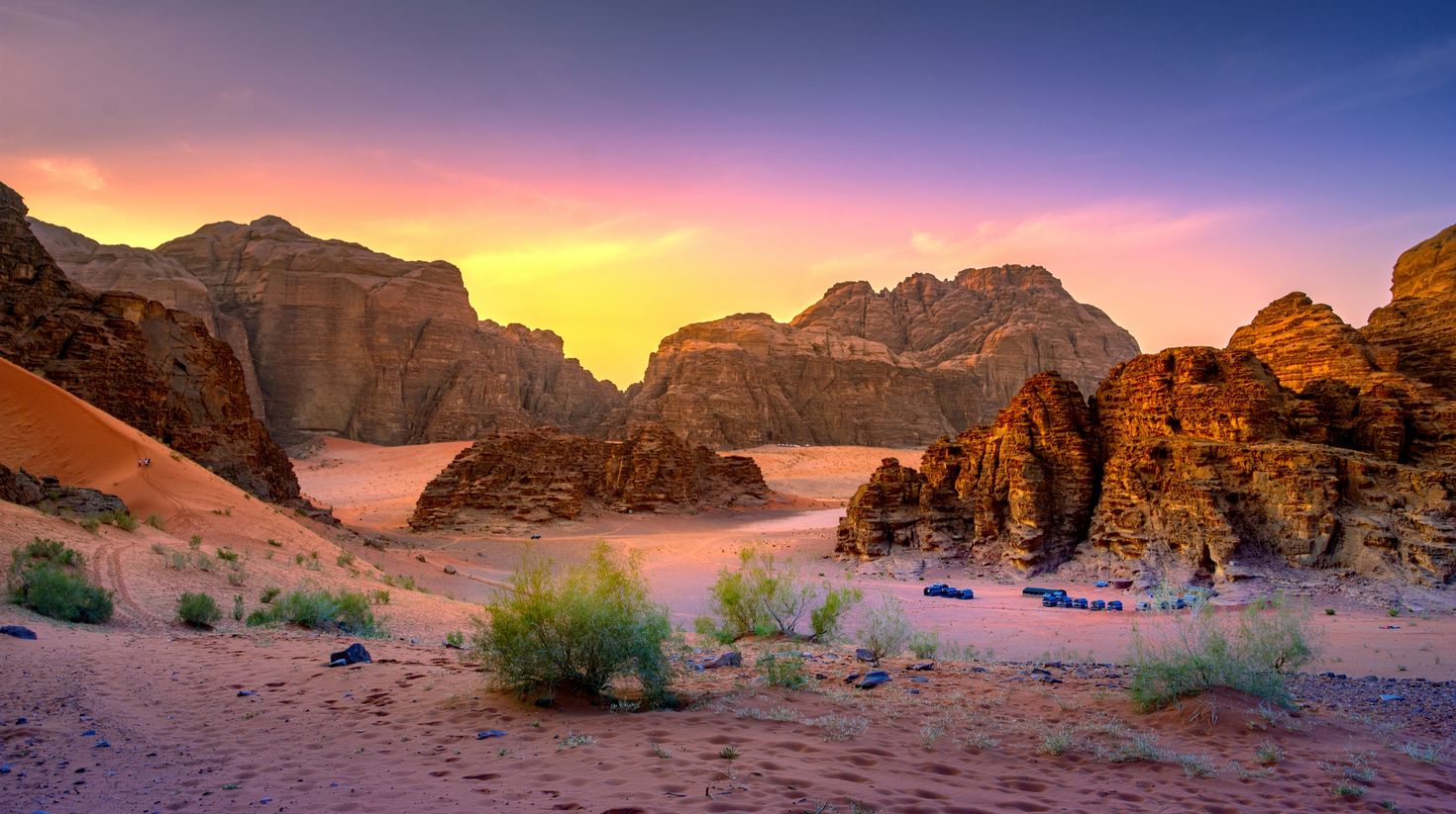 Wadi Rum desert in Jordan in November