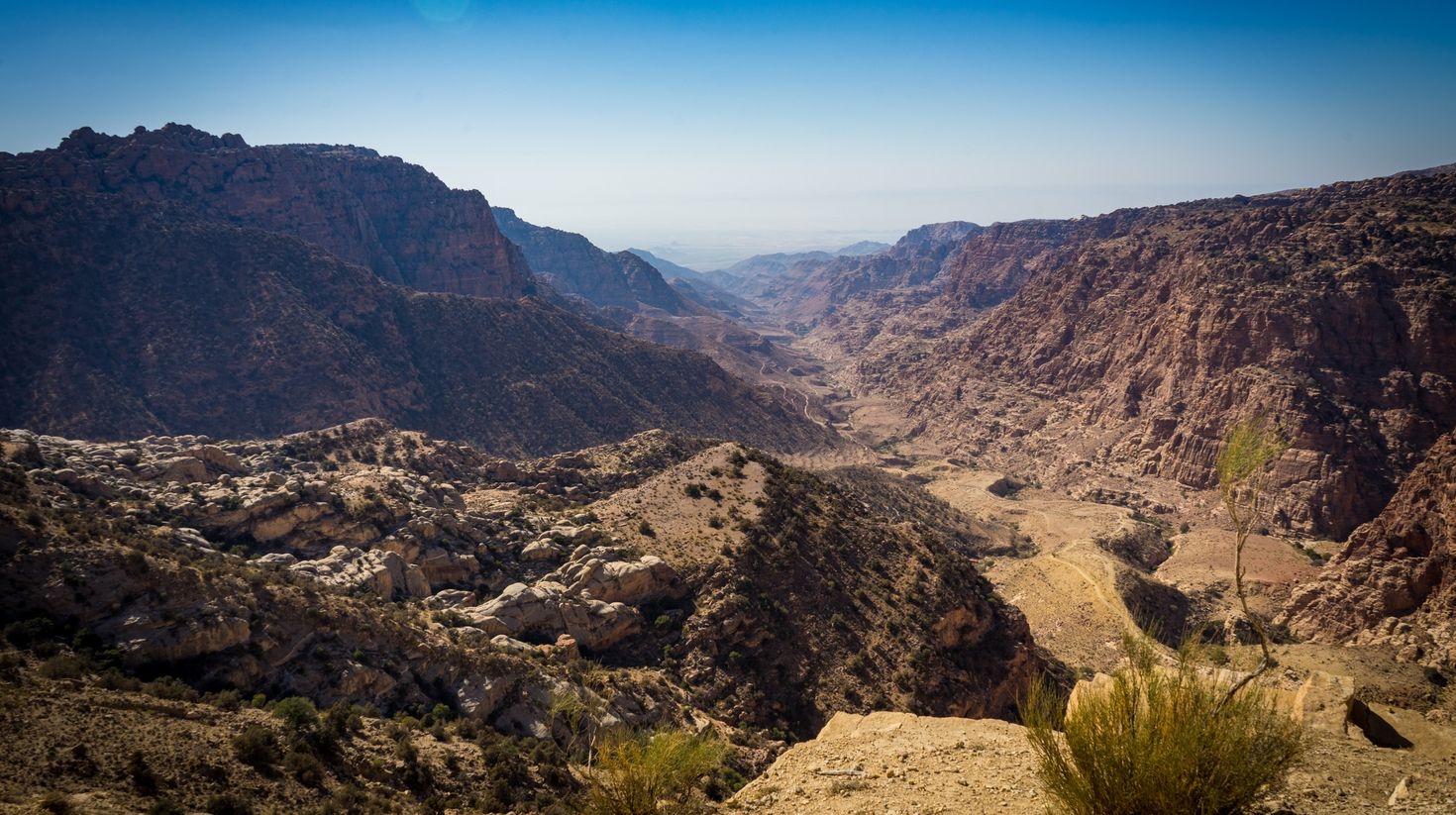 Dana Biosphere Reserve on a fine day, Jordan.