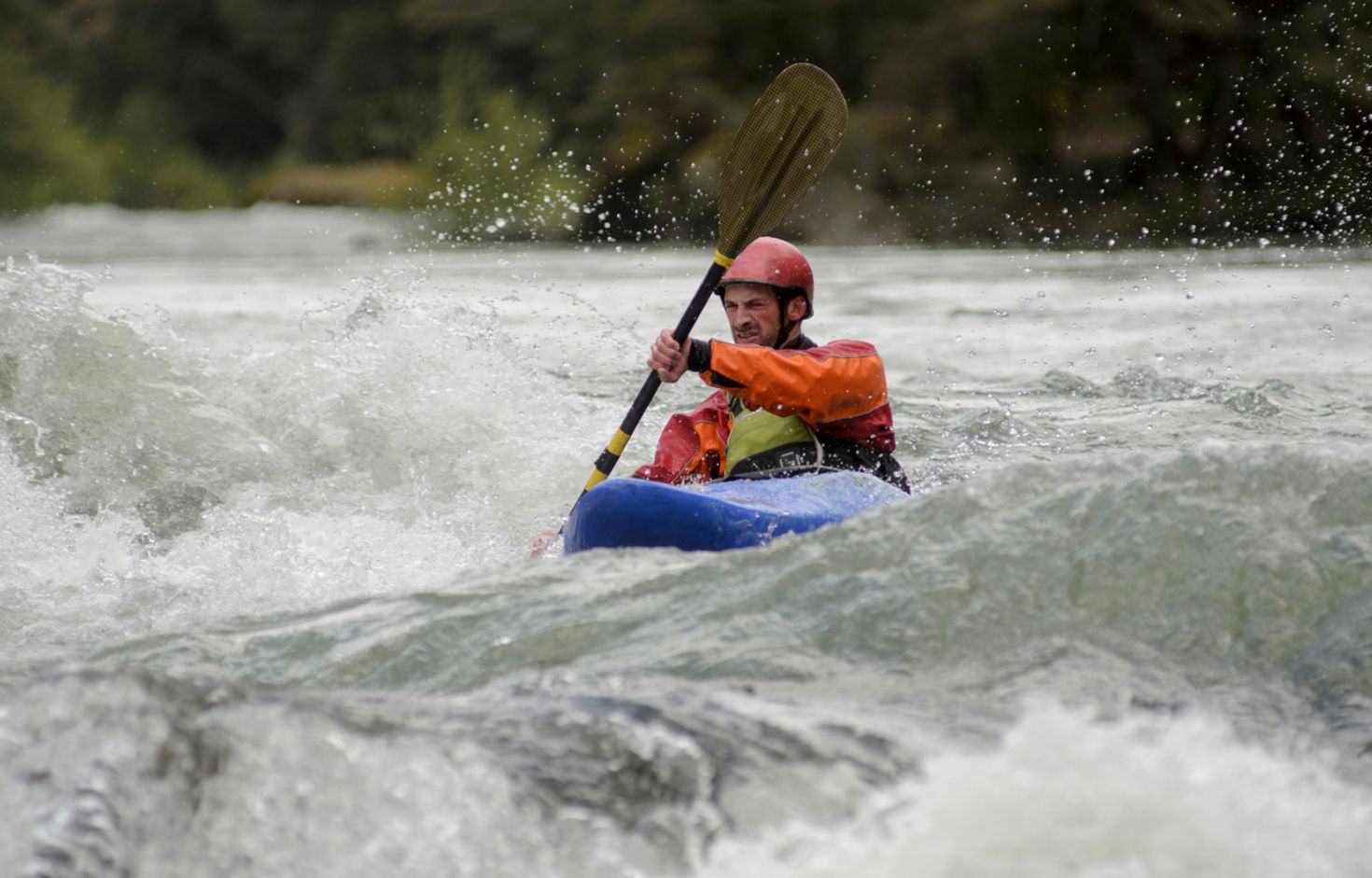 Kayaking in Rio Nuble Chile