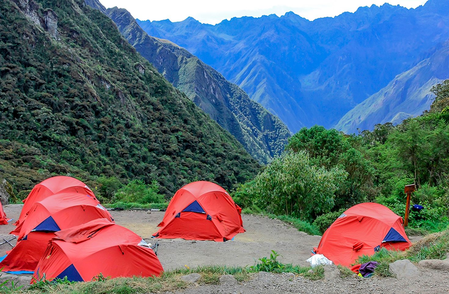 Camping along the Inca Trail