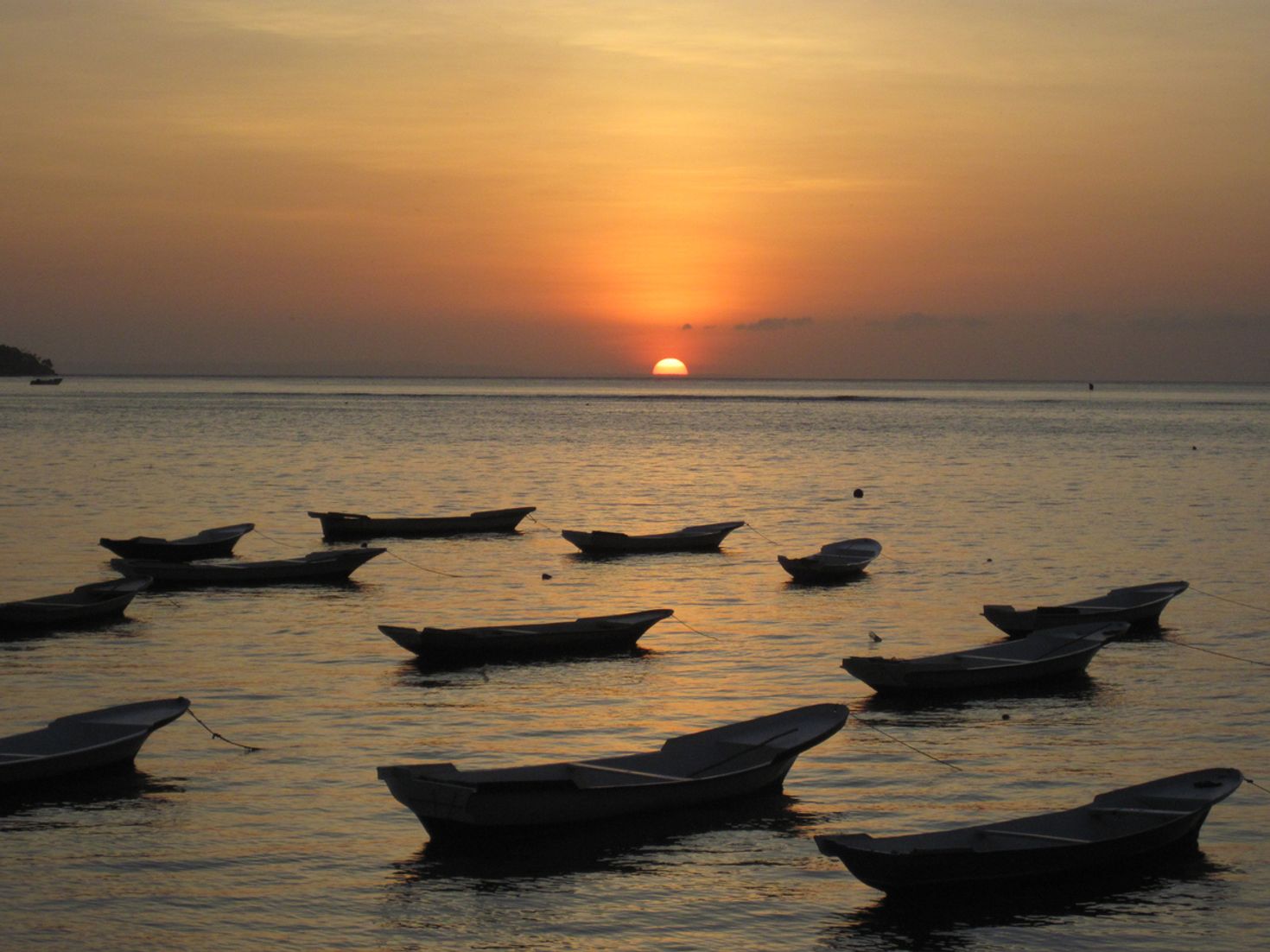 Sunset on Lembongan island, Bali