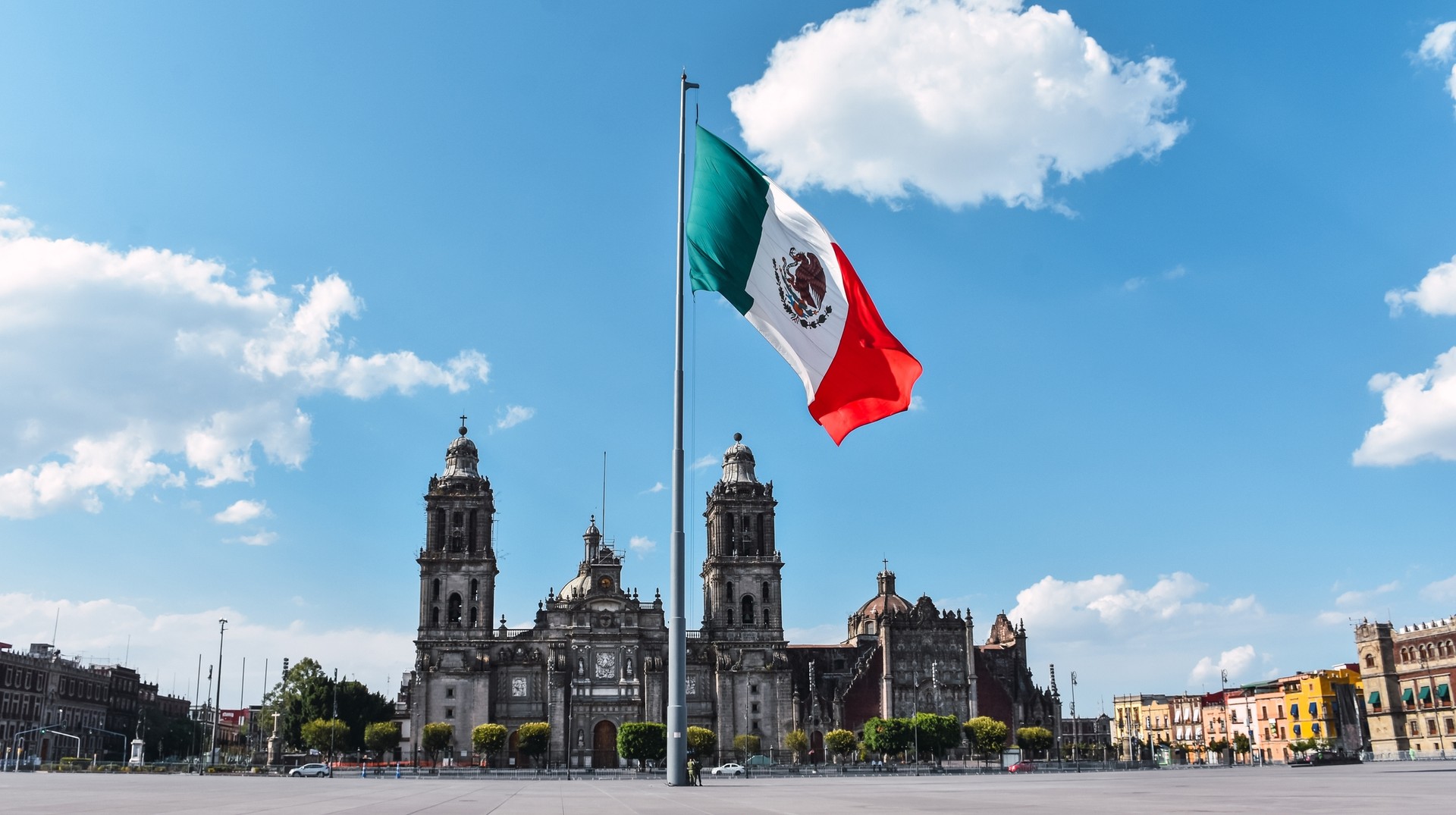 The weather in Mexico in August provides the perfect opportunity to just lay back and relax to beat the heat. Cathedral in the historic center of Mexico City in Mexico in August.