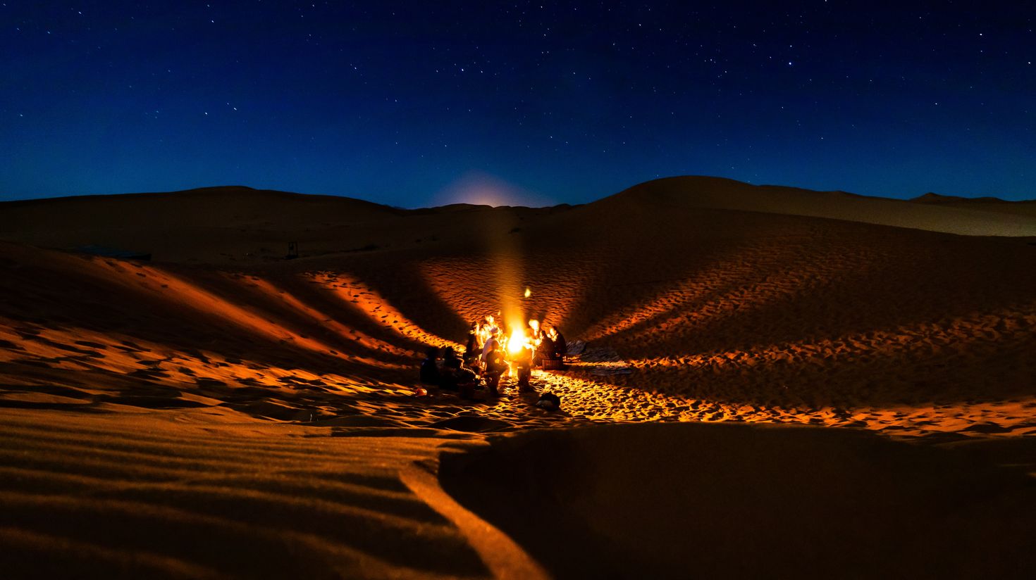 Sahara Desert at night, Morocco