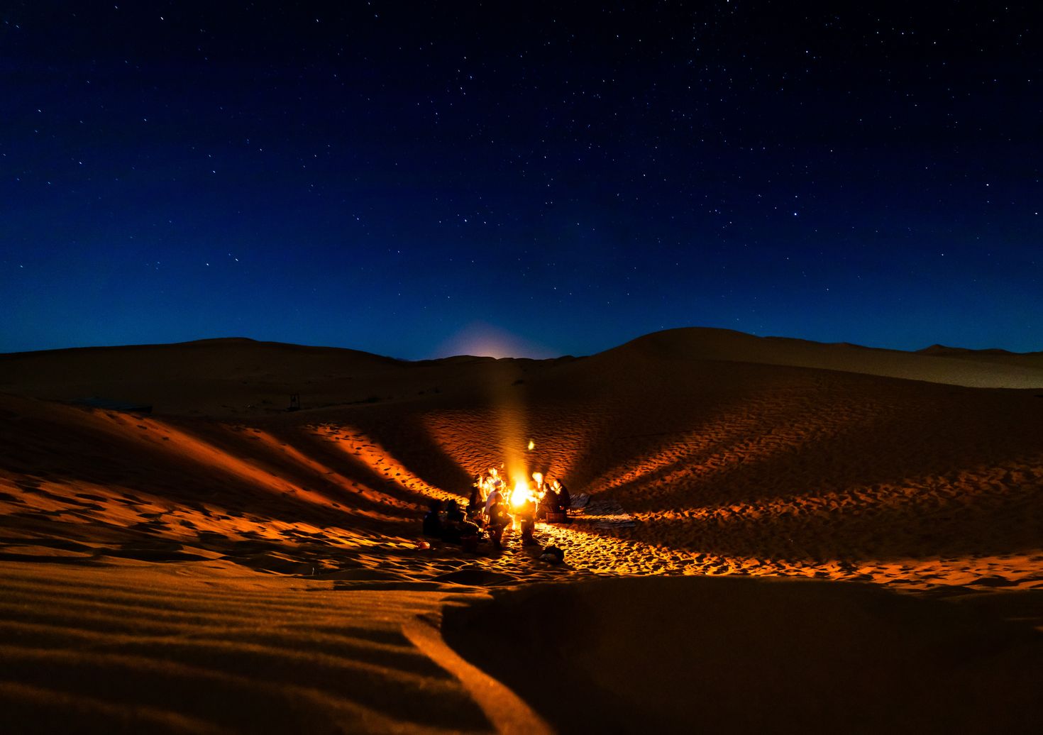 Stay the night in the Sahara desert under glittering stars in Morocco