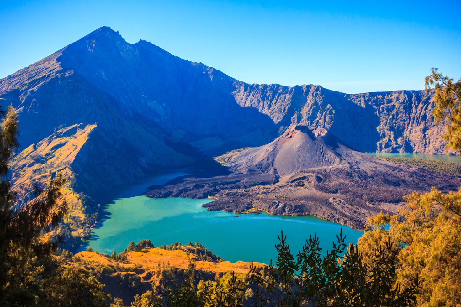 Mount Rinjani is the only Indonesian volcano in Lombok