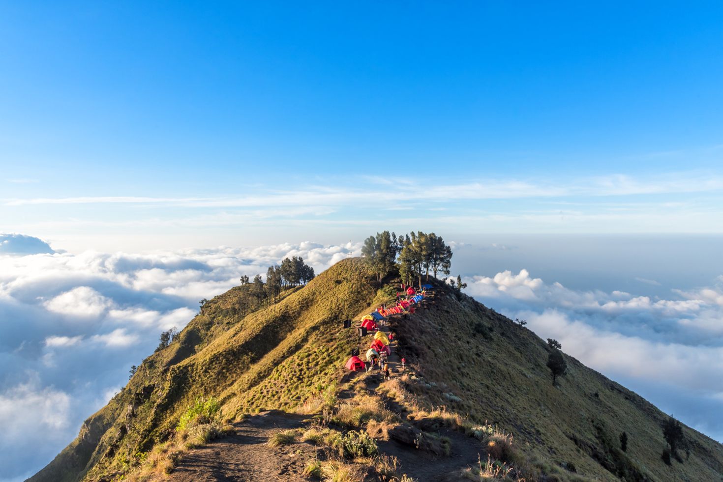 Trekking Mount Rinjani is a challenging task