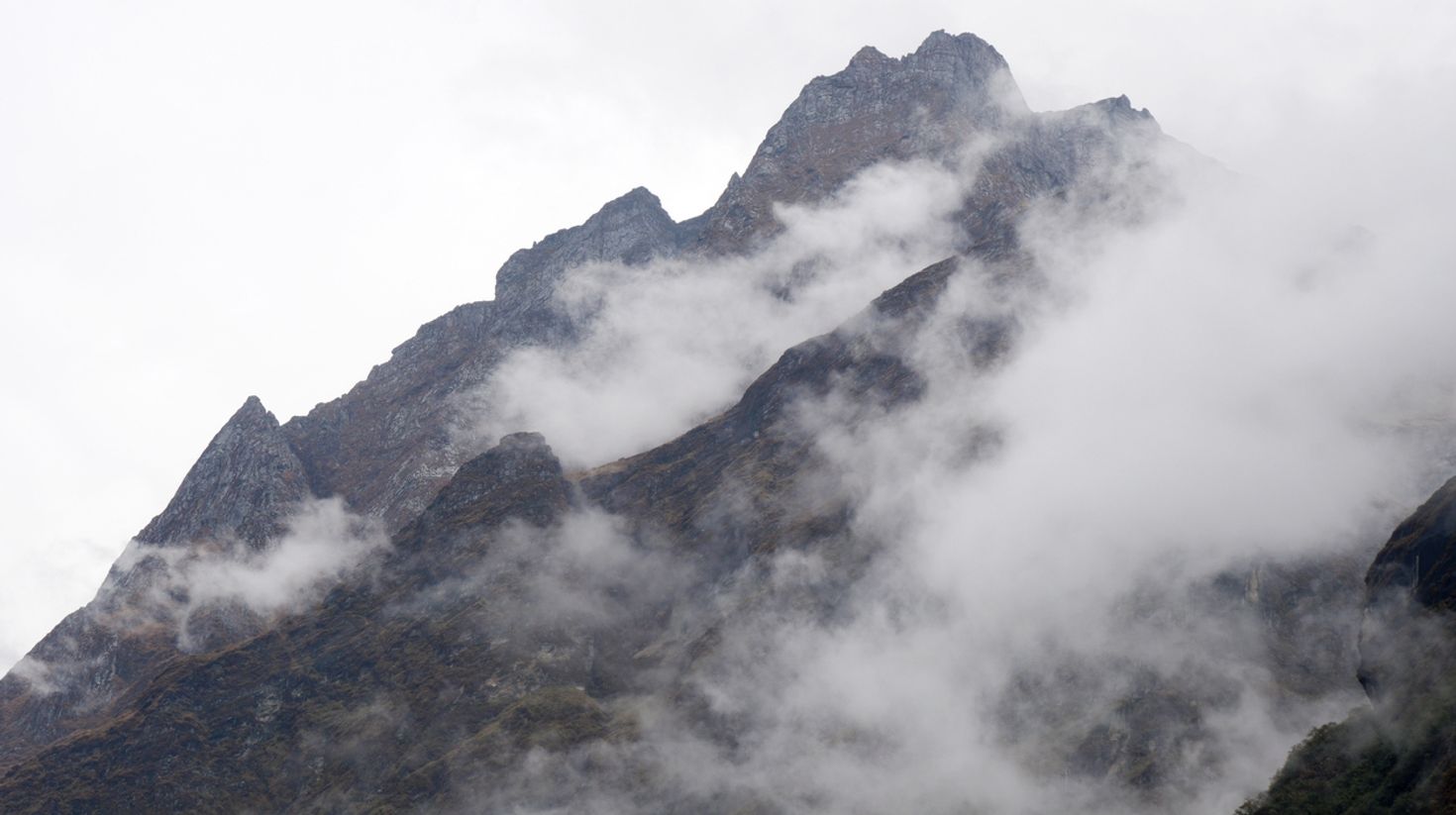 View of Annapurna massif in Nepal.