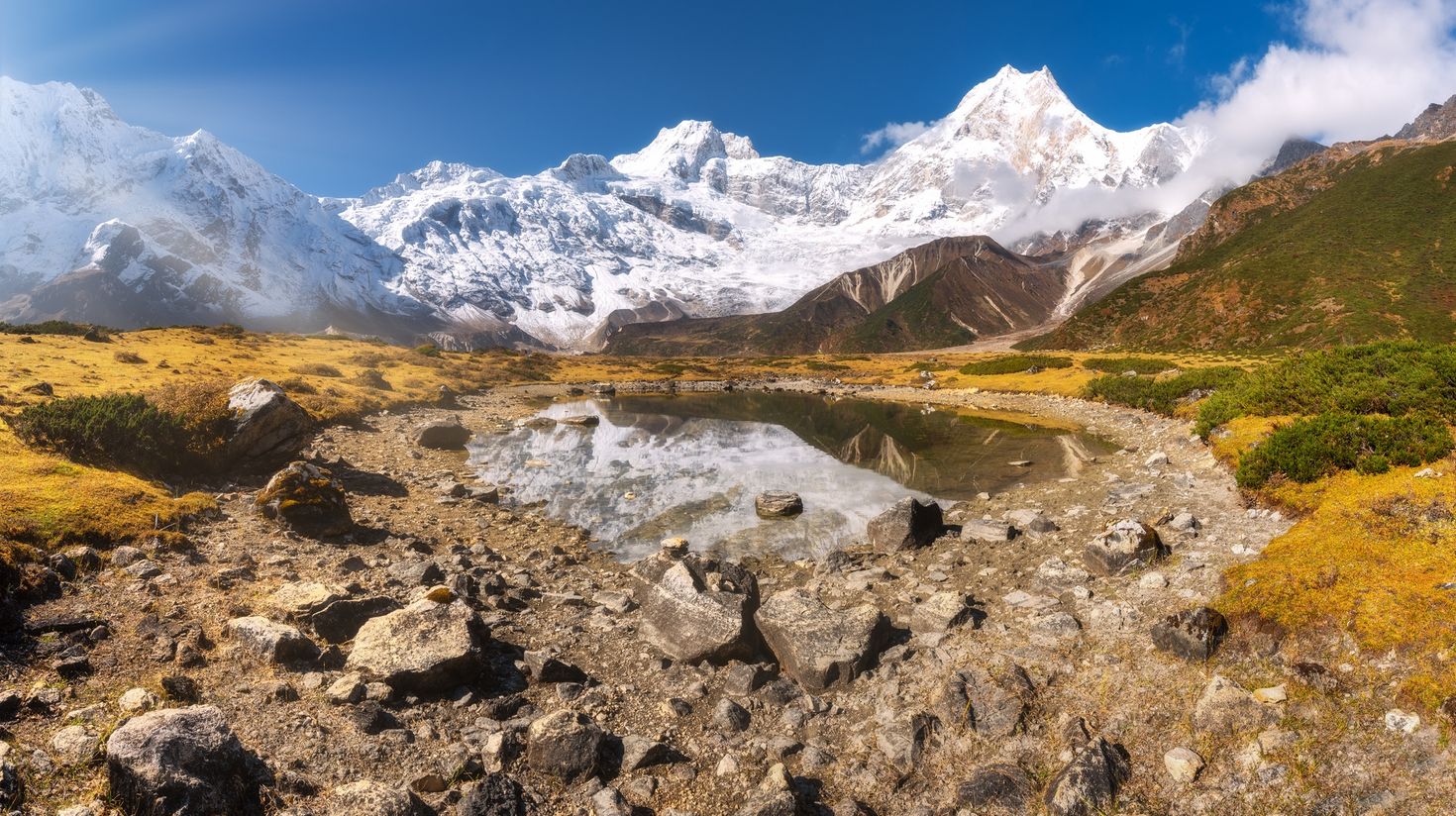 Trek to Manaslu as it is one of the rain shadow areas in Nepal.