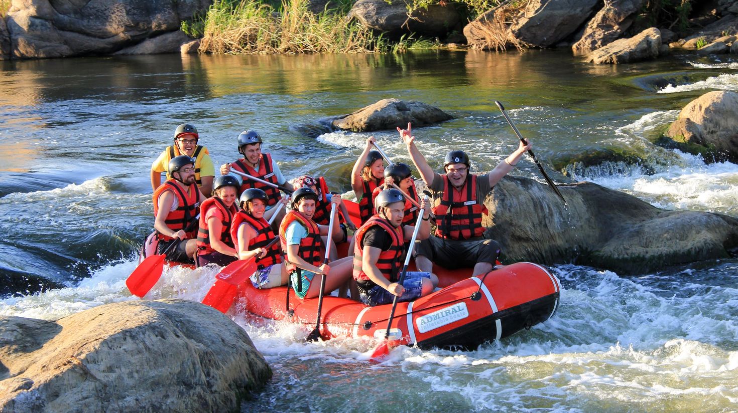 Go white water rafting with your friends while touring Nepal.